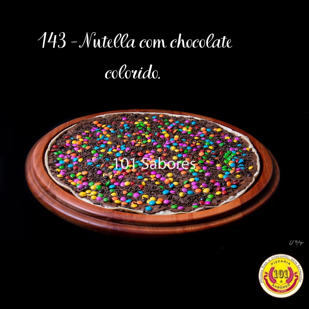 NUTELLA COM CHOCOLATE COLORIDO